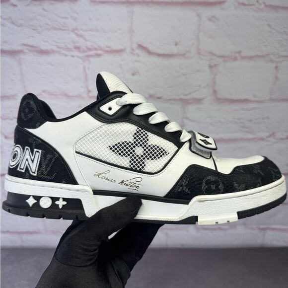 Louis Vuitton Monogram Denim Virgil Abloh Trainers 9 - Picture 1 of 16